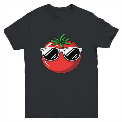 Tomato With Sunglasses Funny Tomatoes Boys Girls Kids Youth Shirt | siriusteestore