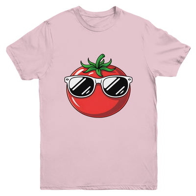 Tomato With Sunglasses Funny Tomatoes Boys Girls Kids Youth Shirt | siriusteestore