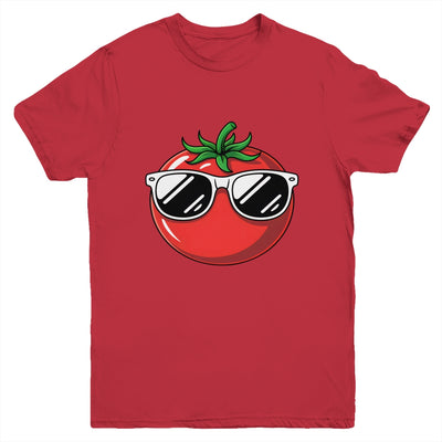 Tomato With Sunglasses Funny Tomatoes Boys Girls Kids Youth Shirt | siriusteestore