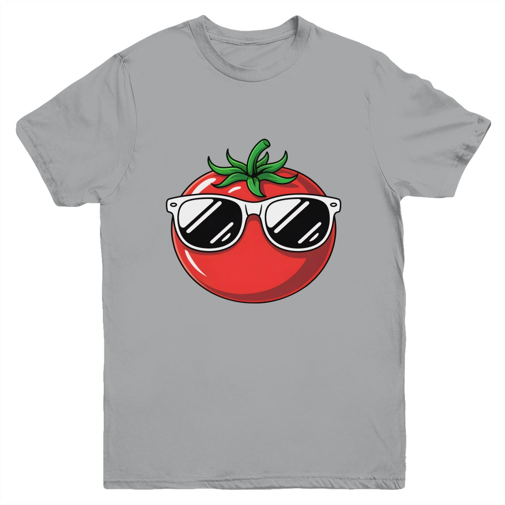 Tomato With Sunglasses Funny Tomatoes Boys Girls Kids Youth Shirt | siriusteestore