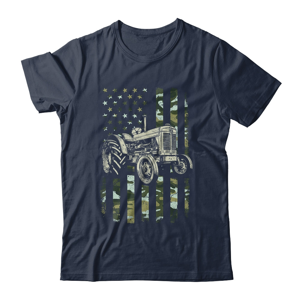 Tractor USA Flag Design For Patriotic Farmer Farming Lover Shirt & Hoodie | siriusteestore