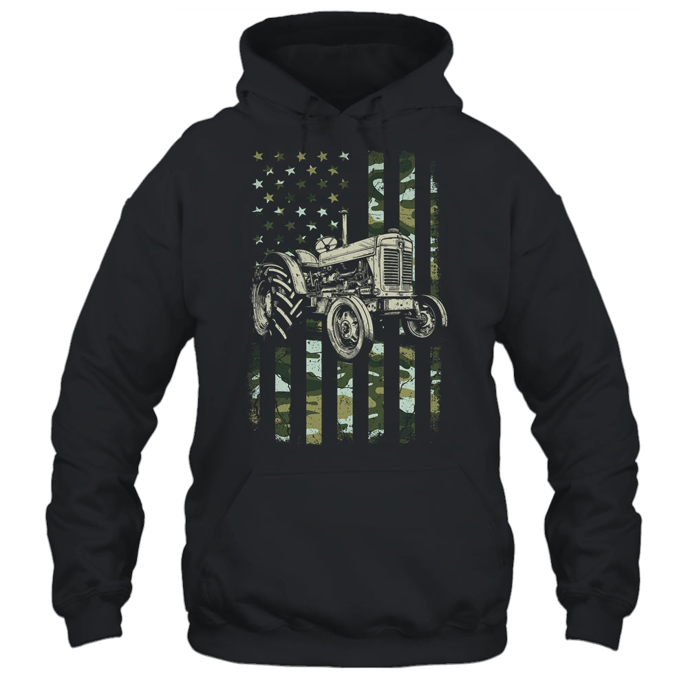 Tractor USA Flag Design For Patriotic Farmer Farming Lover Shirt & Hoodie | siriusteestore