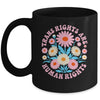 Trans Rights Are Human Rights LGBTQ Pride Transgender Floral Mug | siriusteestore