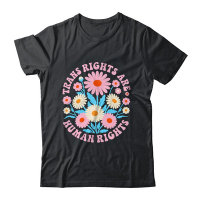 Trans Rights Are Human Rights LGBTQ Pride Transgender Floral Shirt & Tank Top | siriusteestore