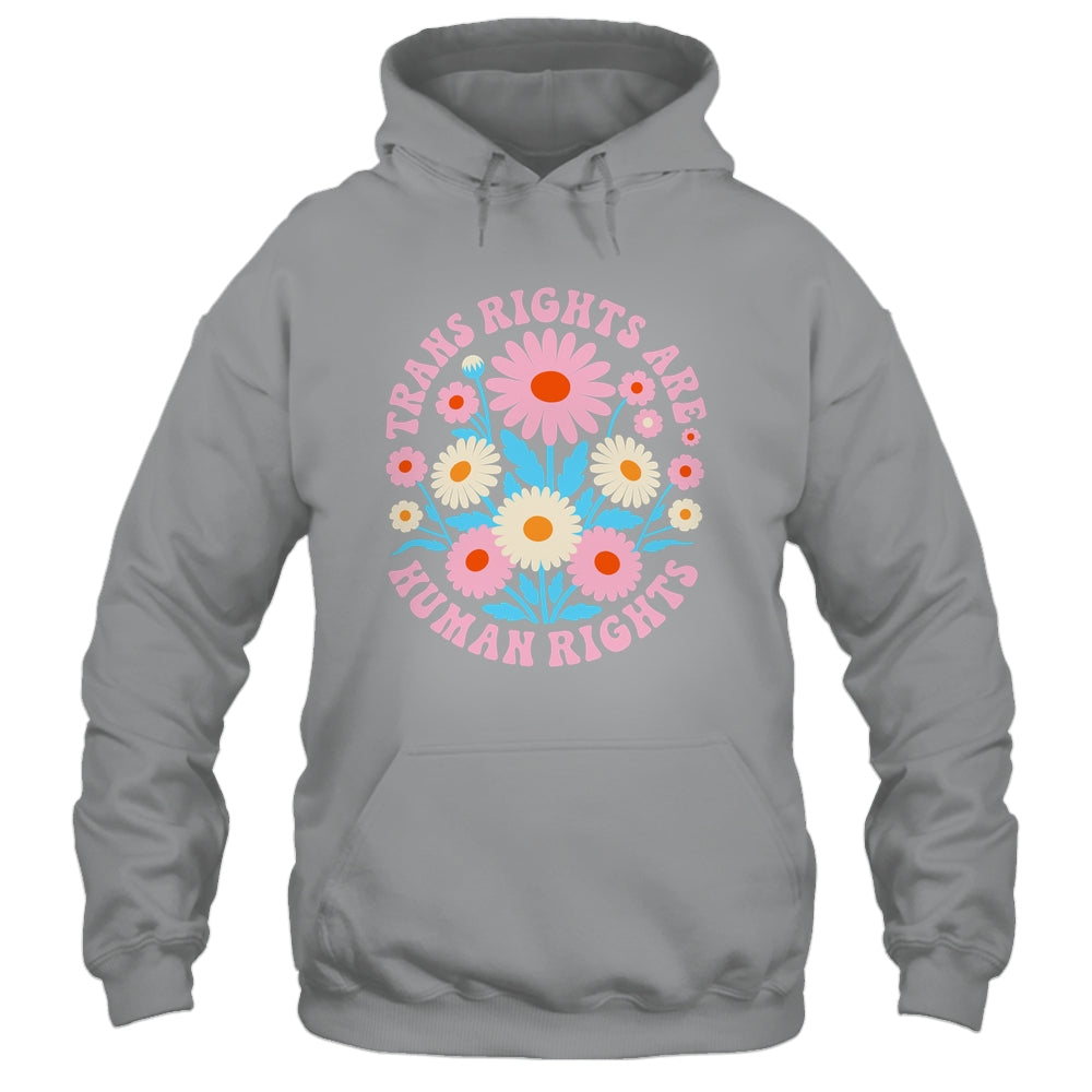 Trans Rights Are Human Rights LGBTQ Pride Transgender Floral Shirt & Tank Top | siriusteestore