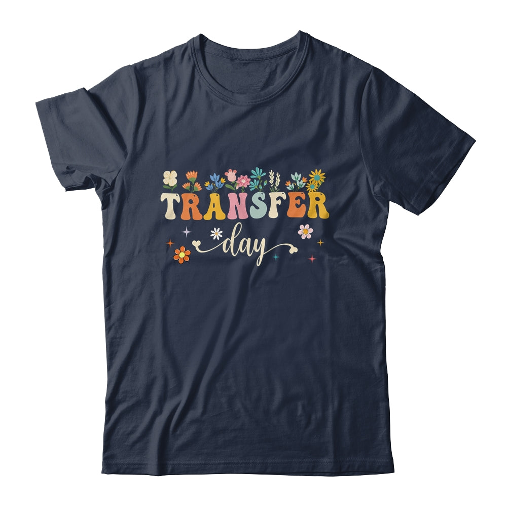 Transfer Day IVF Transfer Day Couple Mom Dad Flowers Shirt & Tank Top | siriusteestore