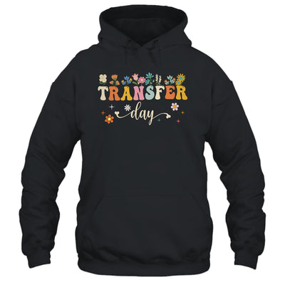 Transfer Day IVF Transfer Day Couple Mom Dad Flowers Shirt & Tank Top | siriusteestore