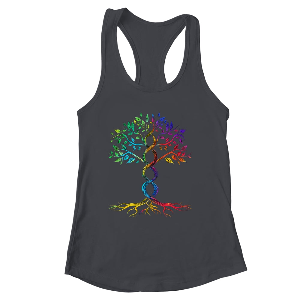 Tree Life Rainbow LGBT Cool Gay Pride Flag Ally Men Women Shirt & Tank Top | siriusteestore