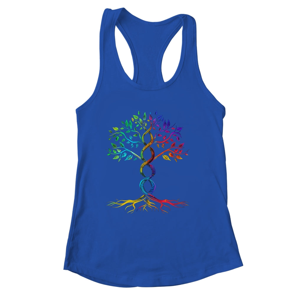 Tree Life Rainbow LGBT Cool Gay Pride Flag Ally Men Women Shirt & Tank Top | siriusteestore