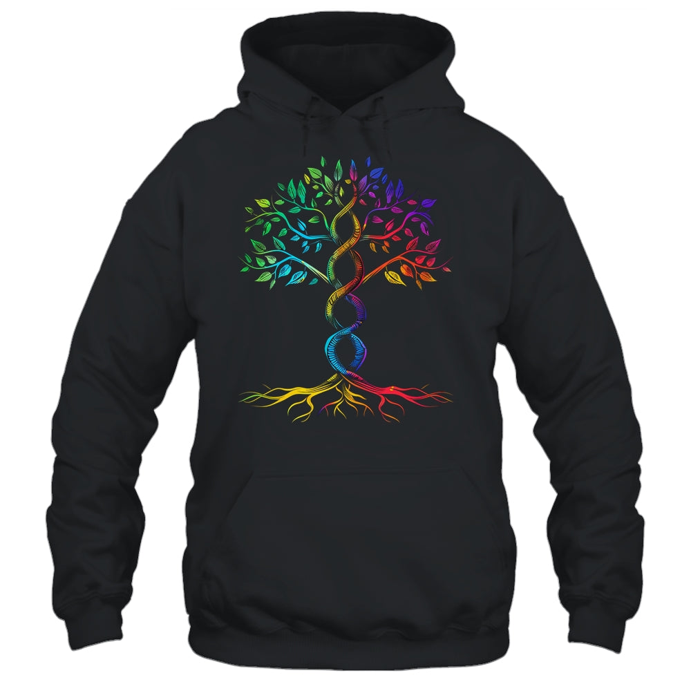 Tree Life Rainbow LGBT Cool Gay Pride Flag Ally Men Women Shirt & Tank Top | siriusteestore