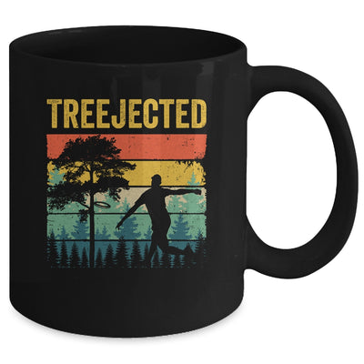Treejected Funny Disc Golf Discs Hit Stupid Trees Vintage Mug | siriusteestore