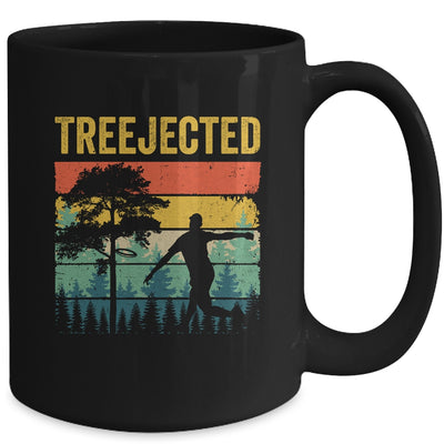 Treejected Funny Disc Golf Discs Hit Stupid Trees Vintage Mug | siriusteestore