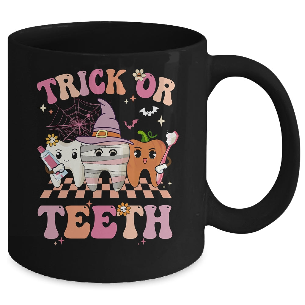 Trick Or Teeth Funny Dental Halloween Hygienist Assistant Mug | siriusteestore