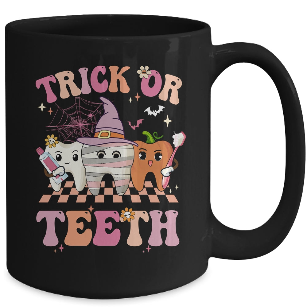 Trick Or Teeth Funny Dental Halloween Hygienist Assistant Mug | siriusteestore