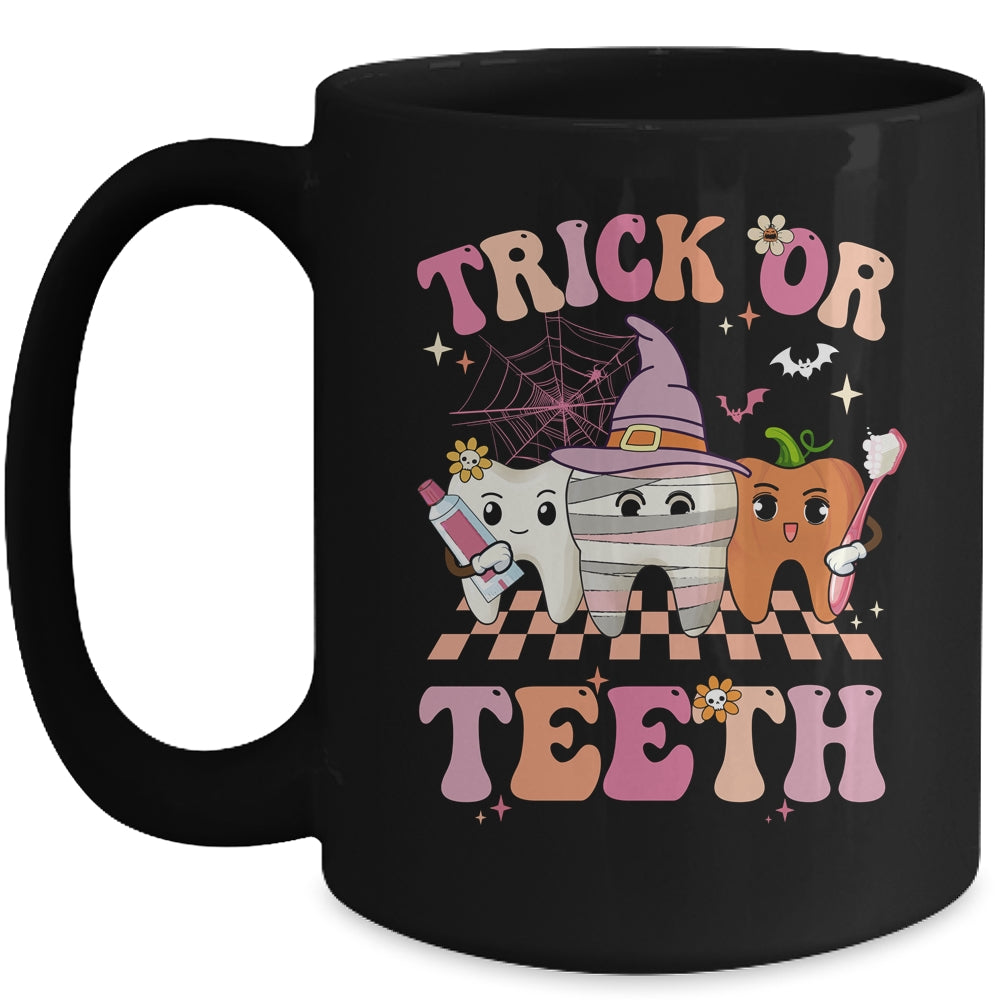 Trick Or Teeth Funny Dental Halloween Hygienist Assistant Mug | siriusteestore