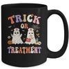 Trick Or Treatment Cute Ghost Paramedic Halloween Nurse Mug | siriusteestore