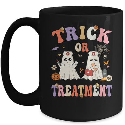 Trick Or Treatment Cute Ghost Paramedic Halloween Nurse Mug | siriusteestore