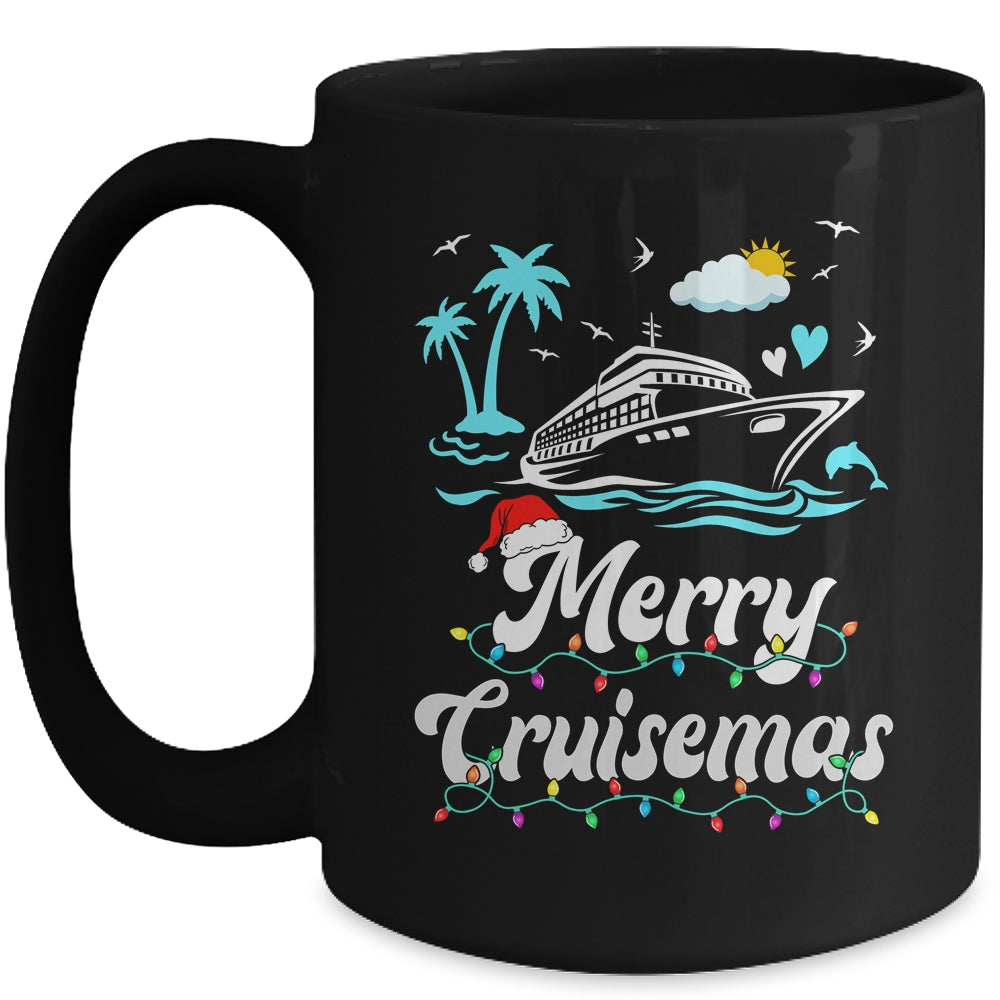 Tropical Heartbeat Family Christmas Cruise Merry Cruisemas Mug | siriusteestore