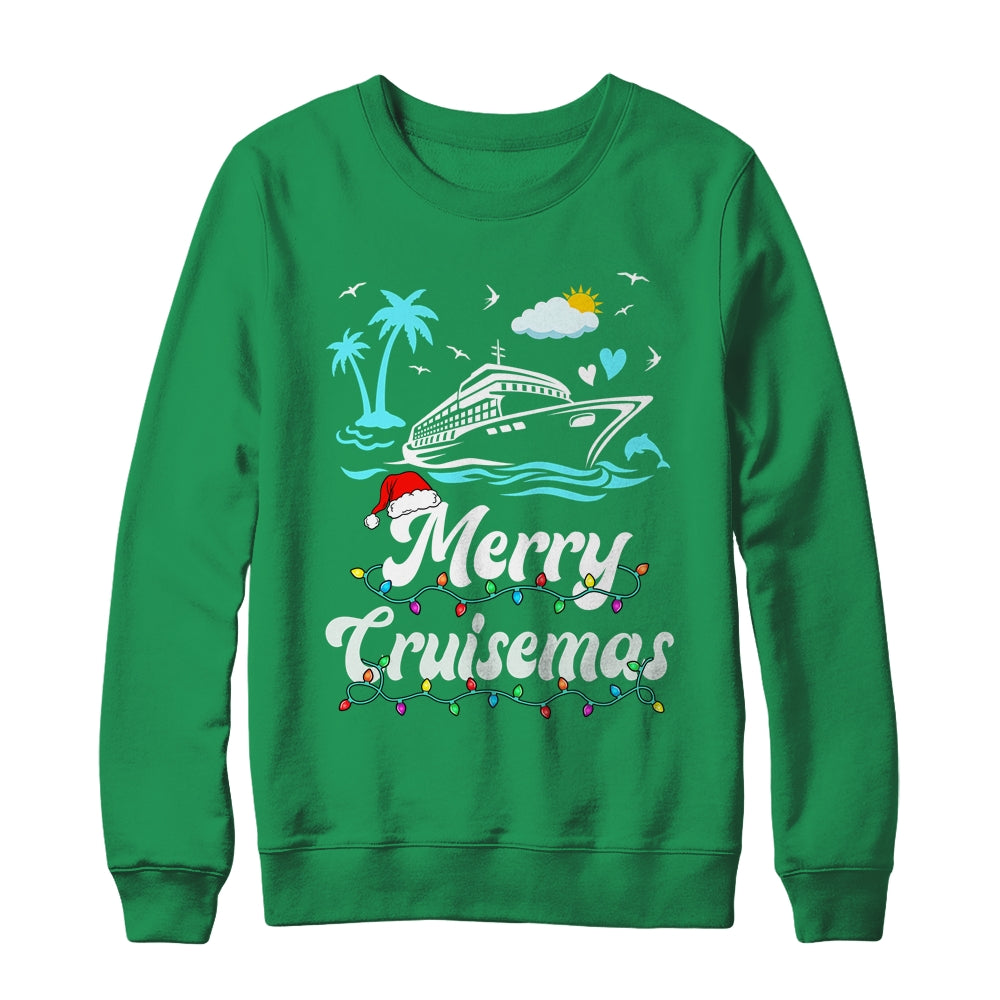 Tropical Heartbeat Family Christmas Cruise Merry Cruisemas Shirt & Sweatshirt | siriusteestore