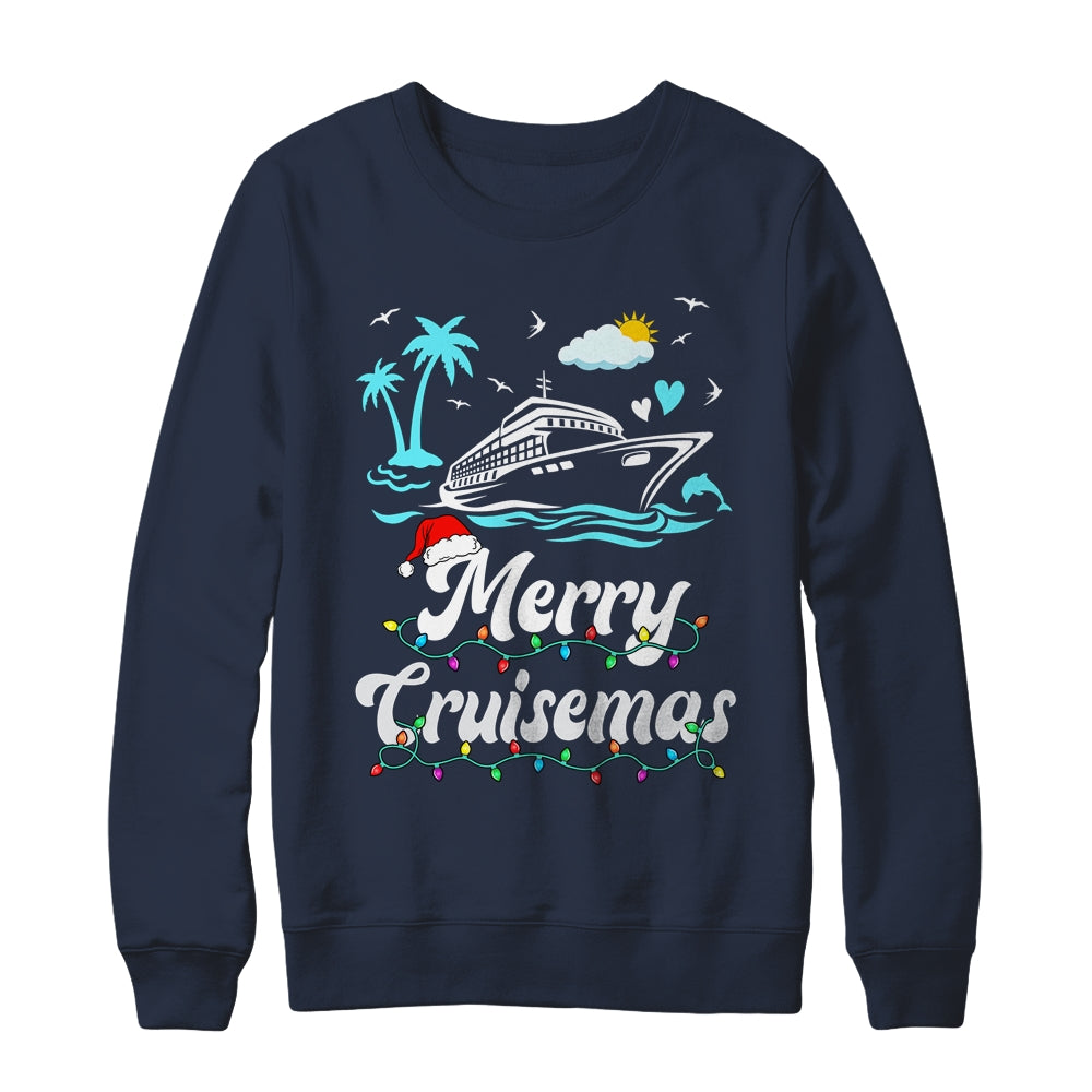 Tropical Heartbeat Family Christmas Cruise Merry Cruisemas Shirt & Sweatshirt | siriusteestore