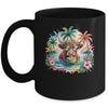 Tropical Highland Cow Summer Vibes Funny Beach Girls Women Mug | siriusteestore