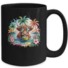 Tropical Highland Cow Summer Vibes Funny Beach Girls Women Mug | siriusteestore