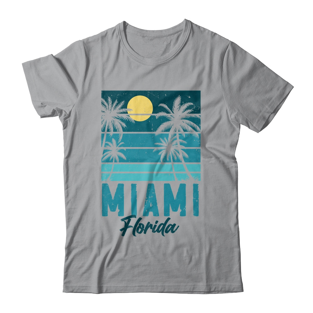 Tropical Summer Vacation Palm Trees Miami Beach Florida Shirt & Tank Top | siriusteestore