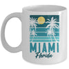 Tropical Summer Vacation Palm Trees Miami Beach Florida Mug | siriusteestore