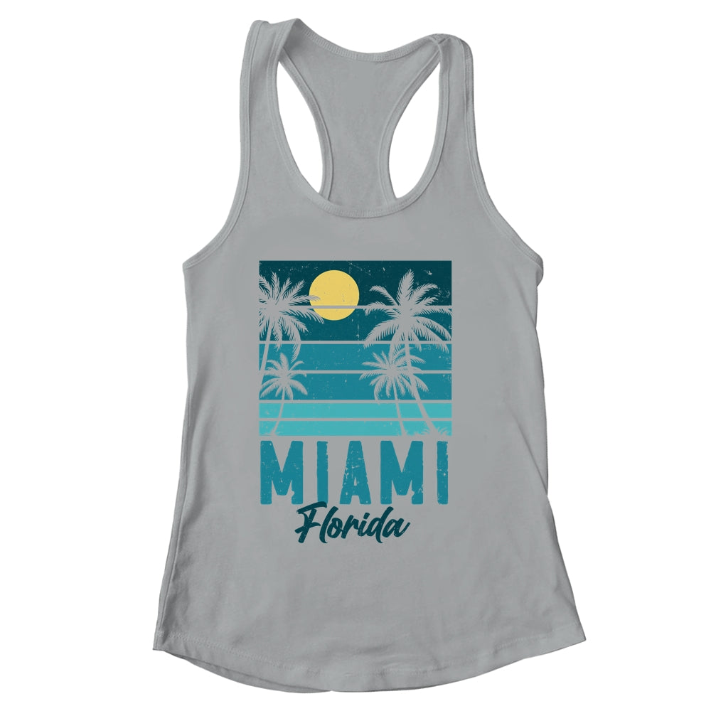 Tropical Summer Vacation Palm Trees Miami Beach Florida Shirt & Tank Top | siriusteestore