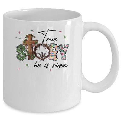 True Story He Is Risen Retro Easter Vintage Easter Christian Mug | siriusteestore