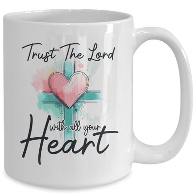 Trust The Lord With All Your Heart Christian Bible Verse Mug | siriusteestore