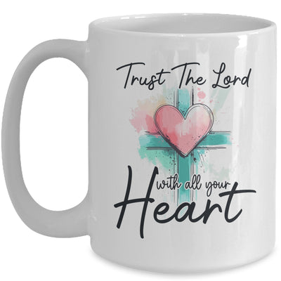 Trust The Lord With All Your Heart Christian Bible Verse Mug | siriusteestore