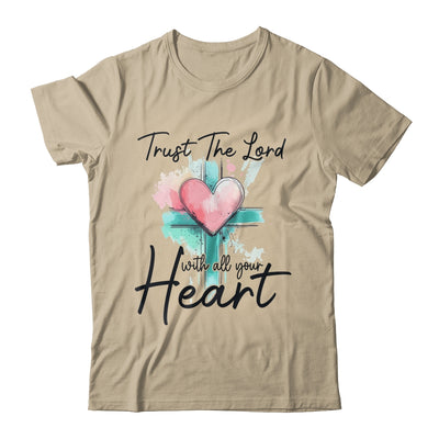 Trust The Lord With All Your Heart Christian Bible Verse Shirt & Tank Top | siriusteestore