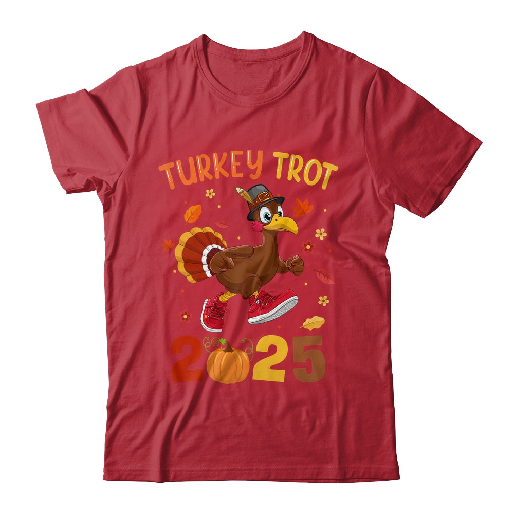 Turkey Trot 2025 Thanksgiving Turkey Running Runner Autumn Shirt & Hoodie | siriusteestore