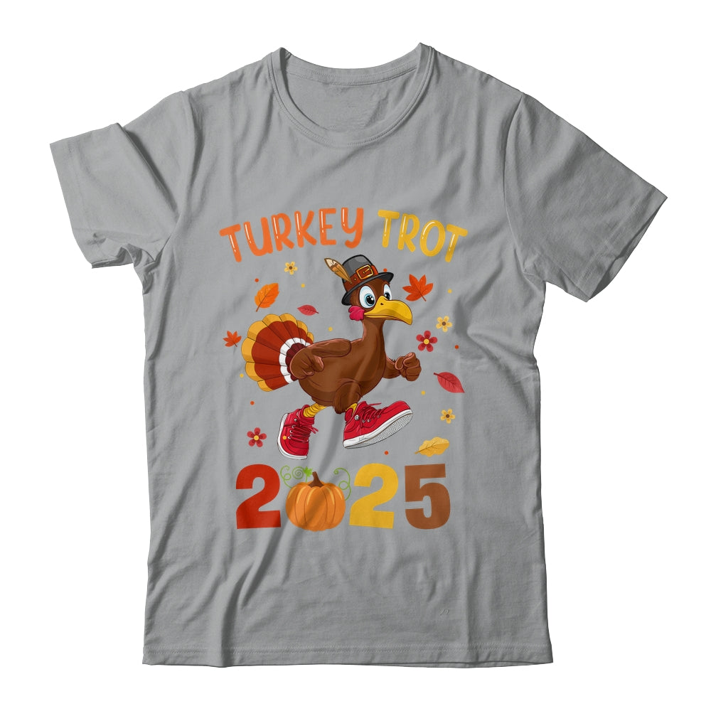 Turkey Trot 2025 Thanksgiving Turkey Running Runner Autumn Shirt & Hoodie | siriusteestore