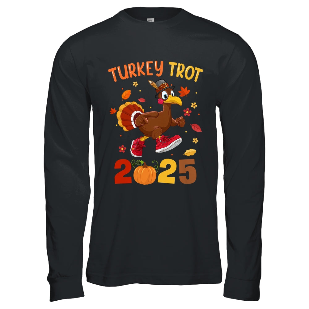Turkey Trot 2025 Thanksgiving Turkey Running Runner Autumn Shirt & Hoodie | siriusteestore