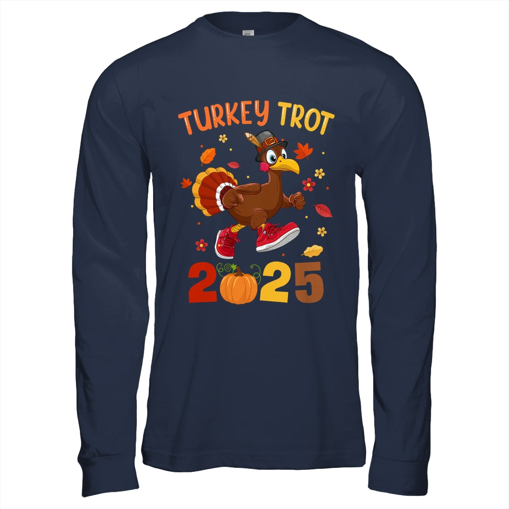 Turkey Trot 2025 Thanksgiving Turkey Running Runner Autumn Shirt & Hoodie | siriusteestore