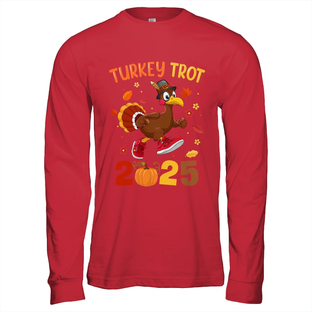 Turkey Trot 2025 Thanksgiving Turkey Running Runner Autumn Shirt & Hoodie | siriusteestore