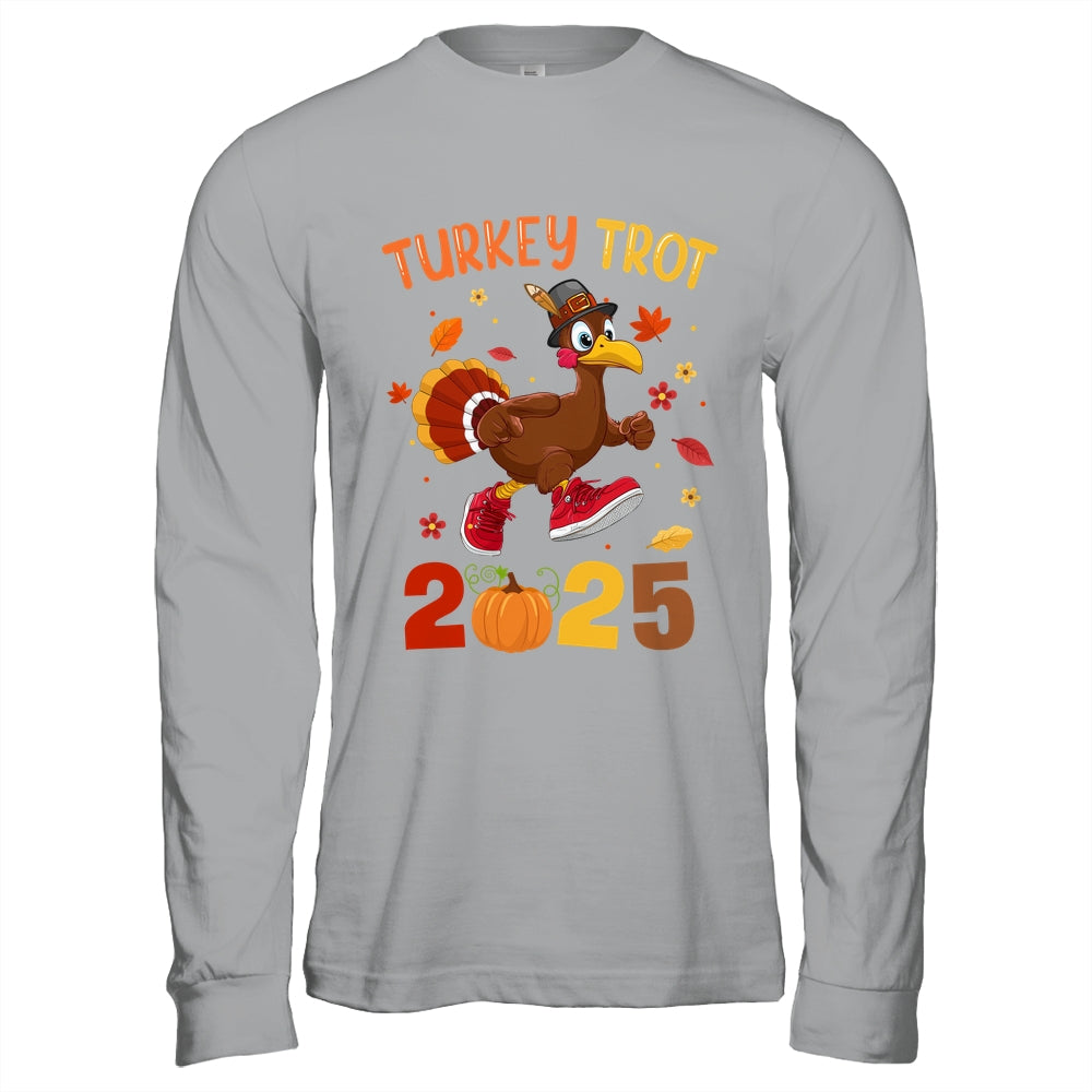 Turkey Trot 2025 Thanksgiving Turkey Running Runner Autumn Shirt & Hoodie | siriusteestore
