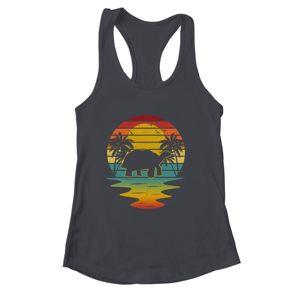 Turtle Design For Men Women Retro Sunset 70s Vintage Turtle Shirt & Tank Top | siriusteestore