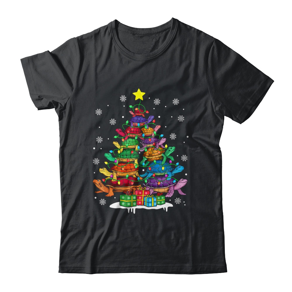 Turtle Tree Christmas Tree Adorable Turtle Christmas Lover Shirt & Sweatshirt | siriusteestore