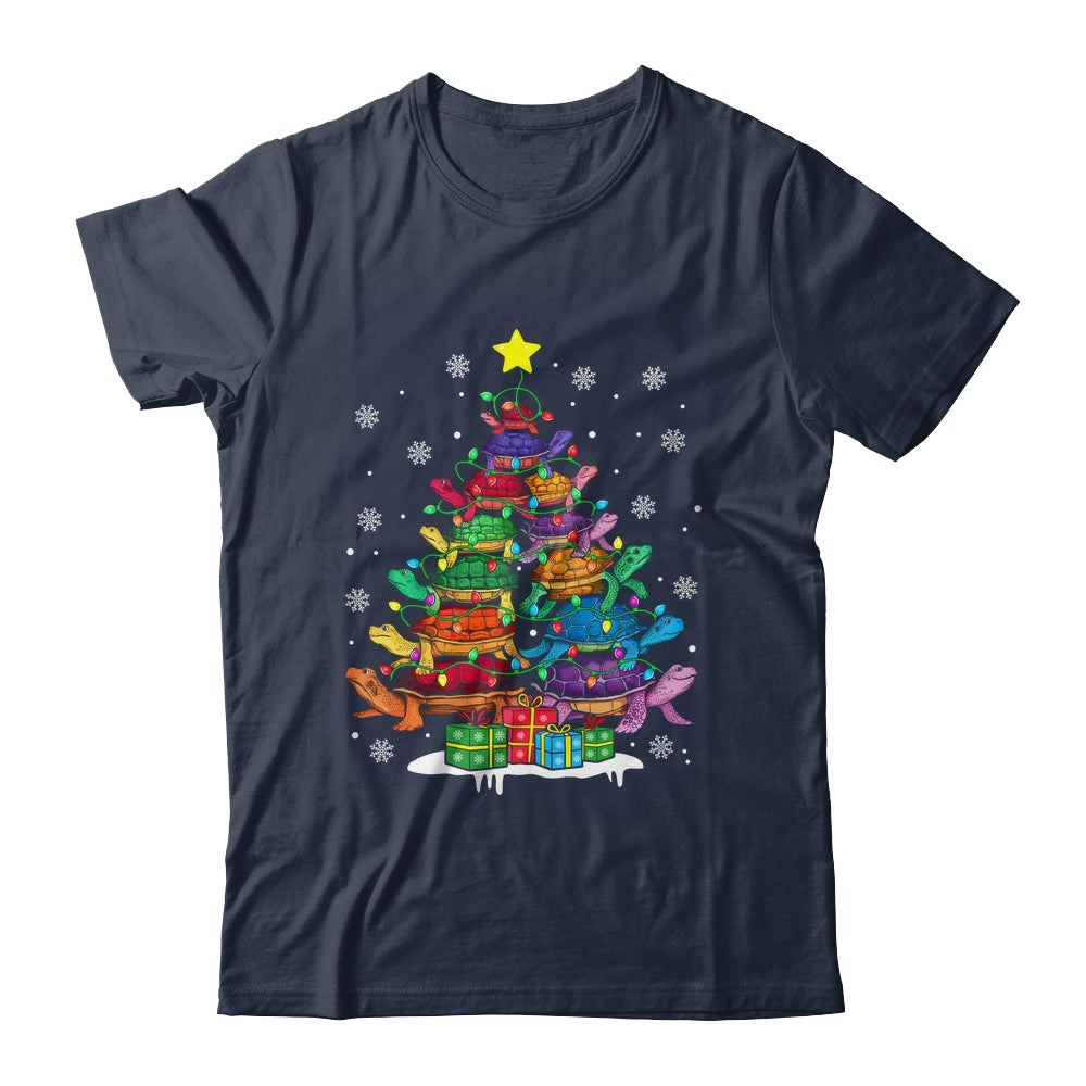 Turtle Tree Christmas Tree Adorable Turtle Christmas Lover Shirt & Sweatshirt | siriusteestore