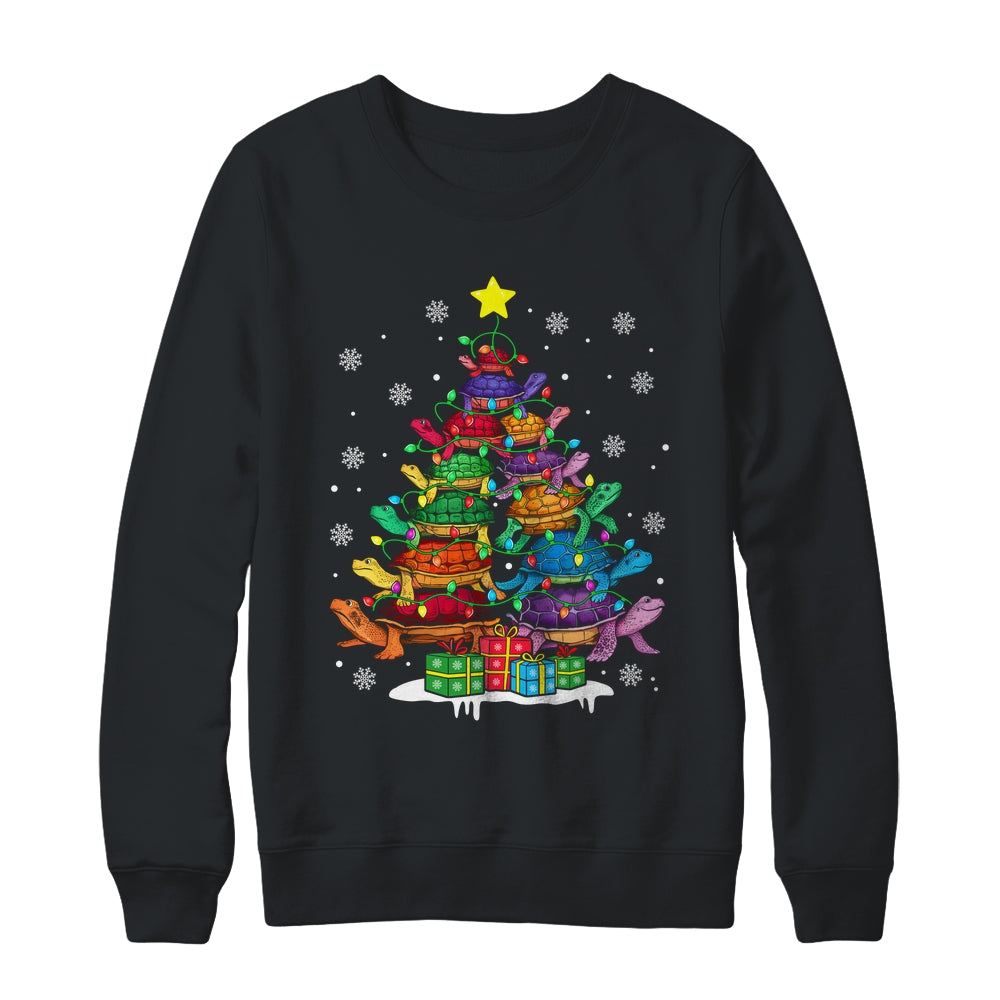 Turtle Tree Christmas Tree Adorable Turtle Christmas Lover Shirt & Sweatshirt | siriusteestore