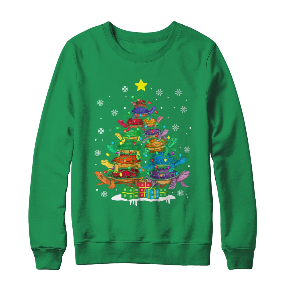 Turtle Tree Christmas Tree Adorable Turtle Christmas Lover Shirt & Sweatshirt | siriusteestore