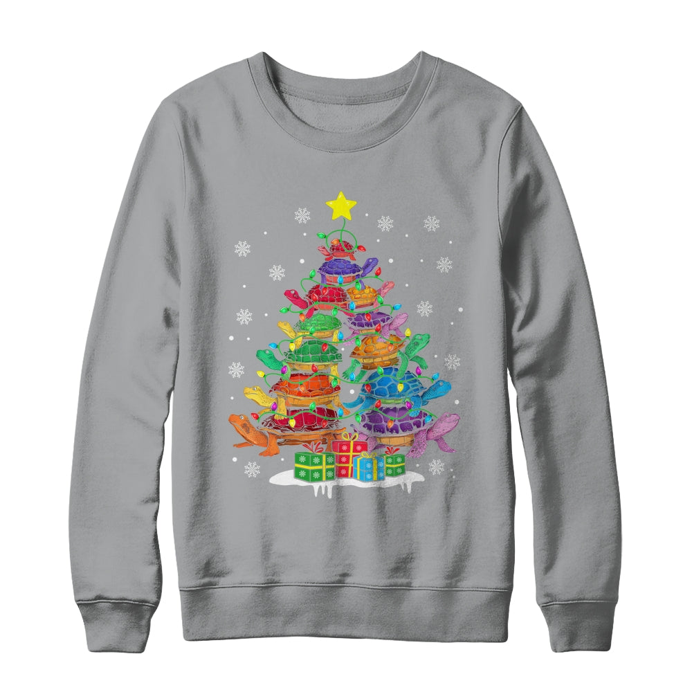Turtle Tree Christmas Tree Adorable Turtle Christmas Lover Shirt & Sweatshirt | siriusteestore