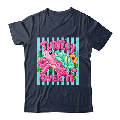 Turtley Over It Striped Turtle Preppy Sea Summer Vibes Floral Shirt & Tank Top | siriusteestore