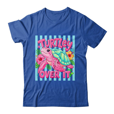 Turtley Over It Striped Turtle Preppy Sea Summer Vibes Floral Shirt & Tank Top | siriusteestore
