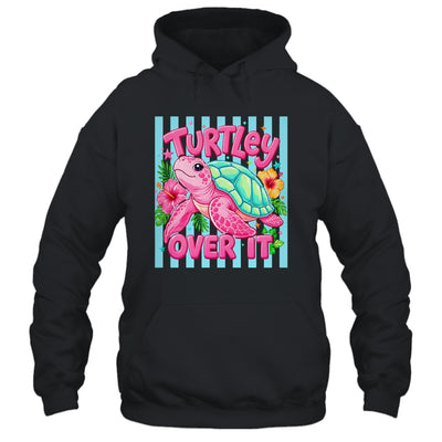 Turtley Over It Striped Turtle Preppy Sea Summer Vibes Floral Shirt & Tank Top | siriusteestore