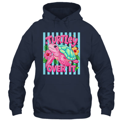 Turtley Over It Striped Turtle Preppy Sea Summer Vibes Floral Shirt & Tank Top | siriusteestore
