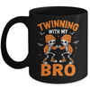 Twin Boys Twinning Halloween Best Friend Matching Skeleton Mug | siriusteestore
